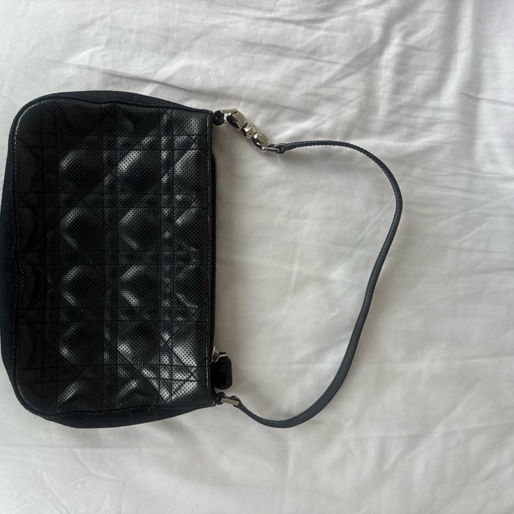 Vintage Dior Black Denim Bag